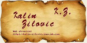 Kalin Žilović vizit kartica